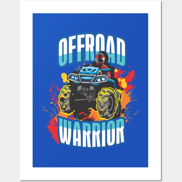 Offroad Warrior Color Wall Art by Vector-Artist